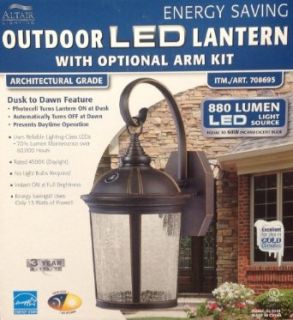 2 Pack Altair Lighting Outdoor LED Lantern With Optional Arm Kit 880 Lumens    