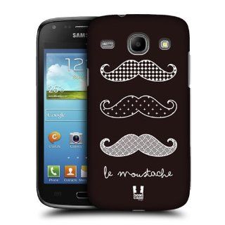 Head Case Designs Brown Le Moustaches Hard Back Case Cover For Samsung Galaxy Core I8260 I8262 Cell Phones & Accessories