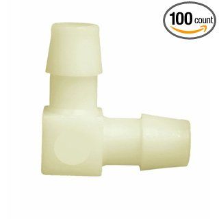 Nylon Tubing Connector, Barbed Elbow, 1/4" Tubing ID 1/8 27 NPT Pipe Thread (Pack of 100) Barbed Tube Fittings