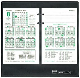 Brownline 9.87 X 9.75 2015 Inches Financial Calendar Stand for C6R and C9R, Black (C5S 15)  Office Calendar Bases 