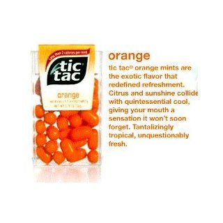 Tic Tac Orange Mints 24 Packs  Breath Mints  Grocery & Gourmet Food