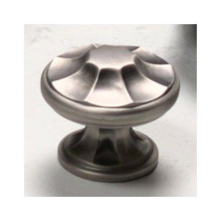 Schaub and Company 876 15 Satin Nickel Knobs Empire Design Mushroom Cabinet Knob With 1 3/8" Diameter   Cabinet And Furniture Knobs  