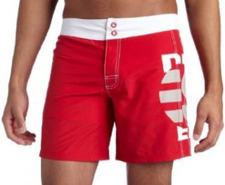 Diesel Men's Blans Medium Boxer, Red, Small at  Mens Clothing store Fashion Swim Trunks