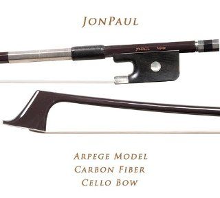 JonPaul Arpege Model Carbon Fiber 4/4 Cello Bow Musical Instruments