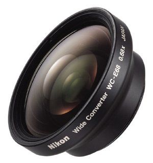 Nikon WC E68 Wide Angle Converter Lens for Coolpix 4300, 4500, 5000, 700, 800, 880, 885, 900, 950, 990, and 995 Digital Cameras (#25105)  Nikon Wide Angle Lens  Camera & Photo