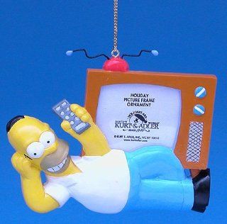 The Simpsons Homer & TV Picture Frame Christmas Ornament #SP0117   Decorative Hanging Ornaments