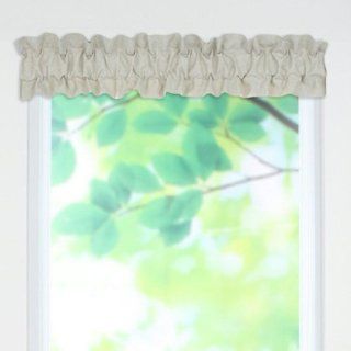 Cotton Rod Pocket Ruffled Curtain Valance   Window Treatment Valances
