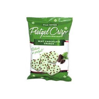 Snack Factory Pretzel Crisps Limited Edition Holiday Various Flavors (Mint Chocolate Crunch)  Packaged Pretzels  Grocery & Gourmet Food