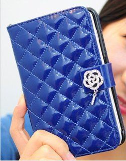 Amante Luxury PU Leather Flip Wallet Case Samsung Galaxy Note 2 II N7100   BLUE 