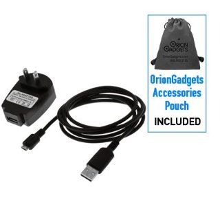 2 in 1 Sync & Charge USB Travel Kit (USB Cable & AC Adapter) for HTC Desire C  Players & Accessories