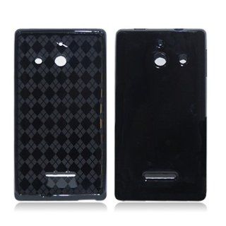 For Huawei W1 H883G (Straight Talk) Crystal Skin Cover, Black Cell Phones & Accessories