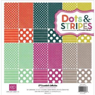 Echo Park Paper Dots and Stripes Jewels Scrapbook Kit