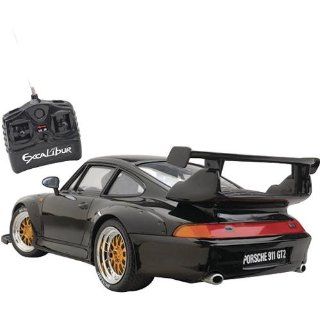 Excalibur Electronic Porsche 911 GT2 112 Scale Radio Control Car 921 BLACK Toys & Games