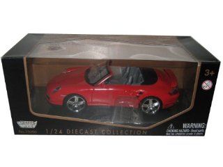 Porsche 911 997 Turbo Cabriolet Red 124 Toys & Games