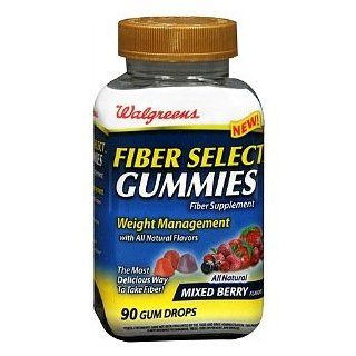  Fiber Select Gummies Fiber Supplement Gum Drops, Mixed Berry, 90 ea Health & Personal Care
