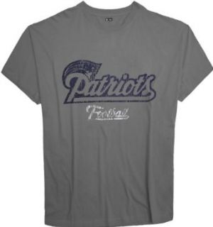 NFL Team Apparel Tall Men's New England Patriots T Shirt XLT Gray #912 Clothing