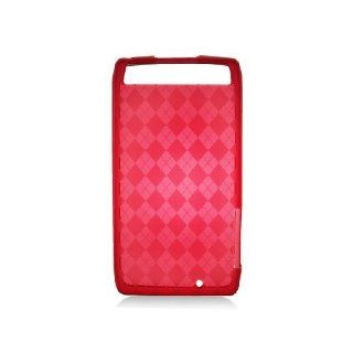Motorola Droid RAZR MAXX XT912 Red Flex Transparent Cover Case Cell Phones & Accessories