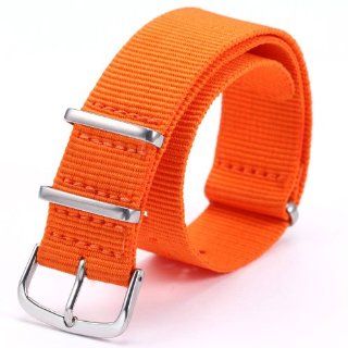 AMPM24 Fashional Orange Nylon Sport Army Watch Band Straps For Men Women 20mm WB2002 Watches