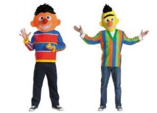 Sesame Street Bert & Ernie Adult Couple Costume Set Clothing