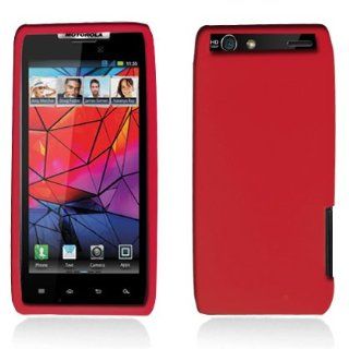 For Motorola Droid Razr Maxx XT913 XT916 Accessory   Red Silicon Skin Soft Protective Case Cover + LF Stylus Pen Cell Phones & Accessories