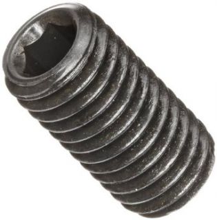 Alloy Steel Set Screw, Black Oxide Finish, Hex Socket Drive, Flat Point, Meets DIN 914, 10mm Length, M4 0.7 Metric Coarse Threads, Imported (Pack of 100)