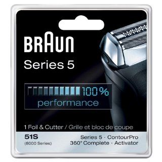 Braun Series 5 Combi 51s Foil And Cutter Replacement Pack (Formerly 8000 360 Complete Or Activator) Health & Personal Care