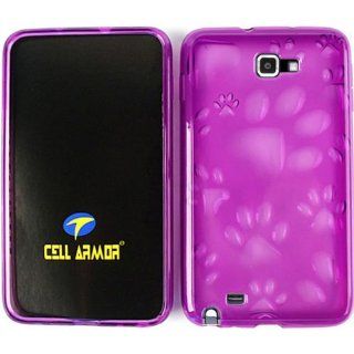 IMAGE RUBBER SKIN SILICON TPU FOR SAMSUNG GALAXY S II NOTE I717 PU045 PURPLE Cell Phones & Accessories