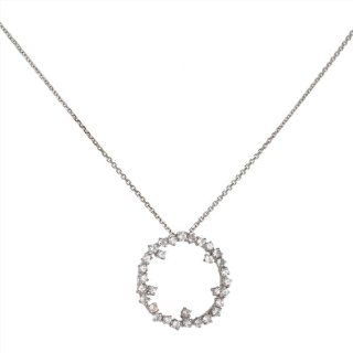 SUZANNE KALAN  Mini Circle White Sapphire Necklace Jewelry