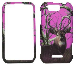 2D Pink Camo Deer Realtree Motorola Photon Q LTE XT897 Sprint Case Cover Phone Snap on Cover Case Faceplates Cell Phones & Accessories