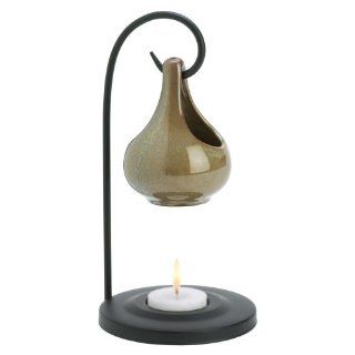 Gifts & Decor Folk Art Porcelain Tear Drop Oil Warmer Candle Holder   Tea Light Holders