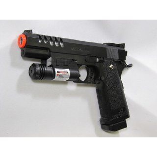 New Xk918a Airsoft Spring Pistol Gun 1/1 Full Scale with Working Safety, laser & Starter Pack of Bb's 240 FPS  Sports & Outdoors