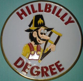 HillBilly Degree Car Emblem 