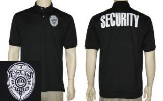Security Polo Shirt (BLACK) Novelty Polo Shirts Clothing