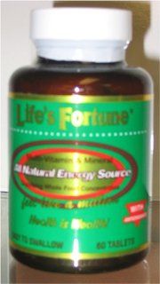 Life's Fortune Multi vitamin & Mineral All Natural Energy Source Supplying Whole Food Concentrates   60 Tabs Health & Personal Care
