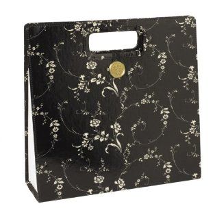 Anna Griffin FG903 Laminated Fabric File Accordion, Dorothy Collection, Black and White Floral