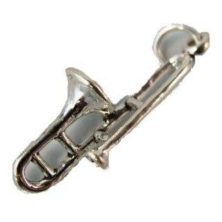 .925 Sterling Silver Trombone Charm Clothing