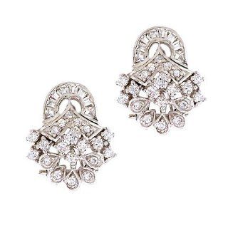 Bridal Jewelry (.925) S/S C.Z. Diamond Earrings (Nice Gift, Special Sale) Jewels Lovers Jewelry