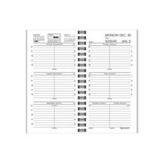 Weekly Appointment Book Refill, Hourly Ruled, 3 1/4 x 6 1/4  Test Preparation Educational Supplies 