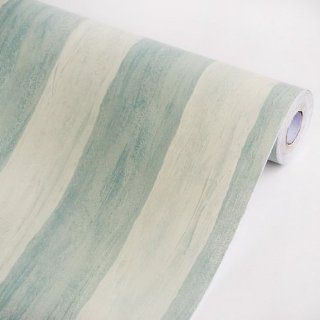 Light Blue Stripes   Vinyl Self Adhesive Wallpaper Prepasted Wall stickers Wall Decor (Roll)  