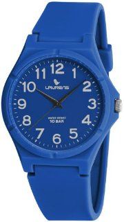 Laurens Women's VQ88J906Y Blue Colored Rubber Water Resistant Watch at  Women's Watch store.