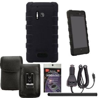 BodyGlove Dropsuit Case for Nokia Lumia 928. Comes with Car Charger, Stylus Pen and Vertical Metal Clip Case that fits your phone with the Cover on it and Radiation Shield. Cell Phones & Accessories
