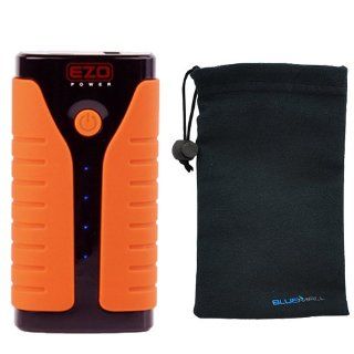 EZOPower 1 Port Orange / Black 5200mAh Pocket Size High Capacity External Battery Pack + Carrying Case for Nokia Lumia 620, Lumia 925, Lumia 928; Blackberry, LG, HTC, Motorola, Samsung Cellphone Smartphone and more Cell Phones & Accessories