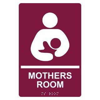 ADA Mothers Room Braille Sign RRE 930 WHTonBRG Wayfinding  Business And Store Signs 