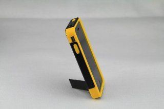 (Ship From United Stantes) USAMZ909 Kickstand Hybrid Case Hard/soft Gel Cover with Stand For Iphone 4 4s Yellow and Black Cell Phones & Accessories