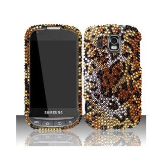 Yellow Cheetah Bling Gem Jeweled Crystal Cover Case for Samsung Transform Ultra SPH M930 Cell Phones & Accessories