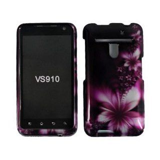 For Metro PCS LG Esteem 4G MS910 Phone Accessory   Purple Daisy Flower Designer Protective Hard Case Cover+ LF Stylus Pen Cell Phones & Accessories