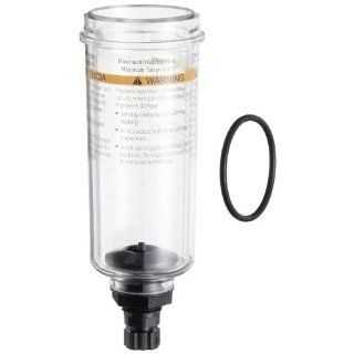 Parker PS932P Polycarbonate Bowl with Twist Drain for 05F, 15F and 05E Series Filter/Regulator, 2oz Capacity, 150 psig Compressed Air Combination Filters And Regulators