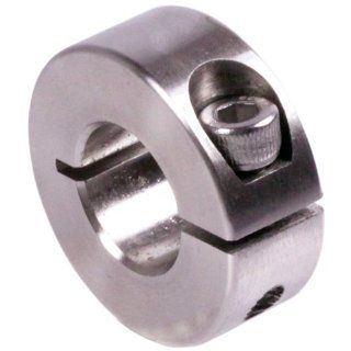 clamp collar single split made of stainless steel 1.4301, bore 75mm with bolt DIN 912 Clamp On Shaft Collars
