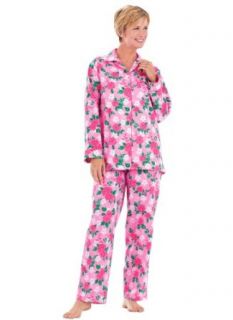 Floral Flannel Pajamas   Misses Sizes, Color Mint, Size SP Nightgowns