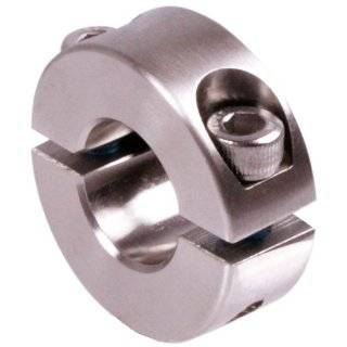 clamp collar double split made of stainless steel 1.4301, bore 34mm with bolt DIN 912 Clamp On Shaft Collars